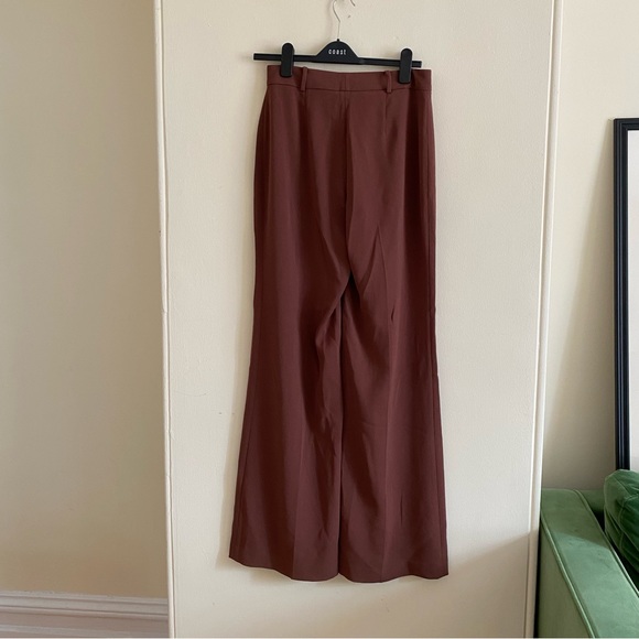 Aritzia Rosalee Pant - High Waist Wide Leg - Nutmeg Brown 8 - Picture 3 of 4